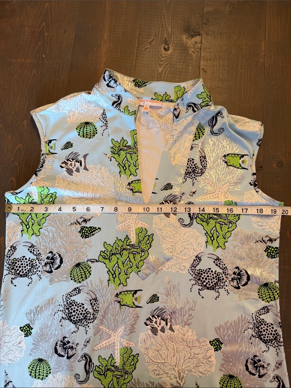 Jude Connally Kristen Maxi Dress L Like New Ocean Reef - Picture 6 of 7
